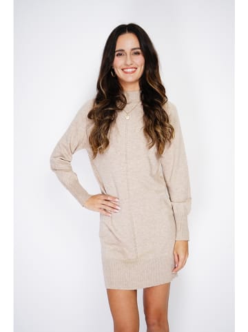 ASSUILI Gebreide jurk beige