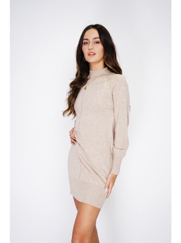 ASSUILI Strickkleid in Beige