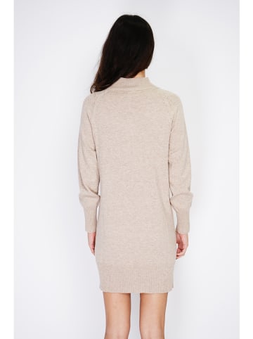 ASSUILI Gebreide jurk beige