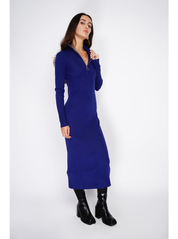 ASSUILI Gebreide jurk donkerblauw