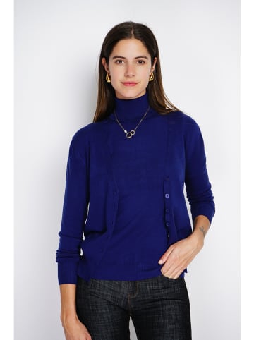 ASSUILI Kasjmieren twinset donkerblauw