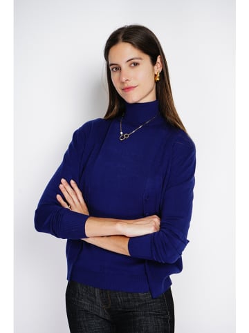 ASSUILI Kasjmieren twinset donkerblauw