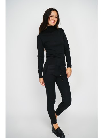 ASSUILI Kasjmieren twinset zwart