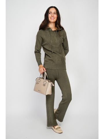 ASSUILI Kaschmir-Twinset in Khaki