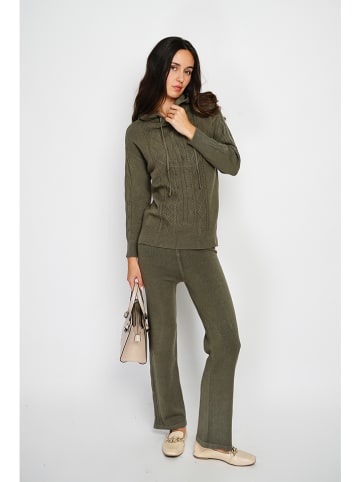 ASSUILI Kaschmir-Twinset in Khaki