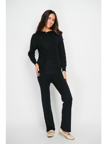 ASSUILI Kasjmieren twinset zwart