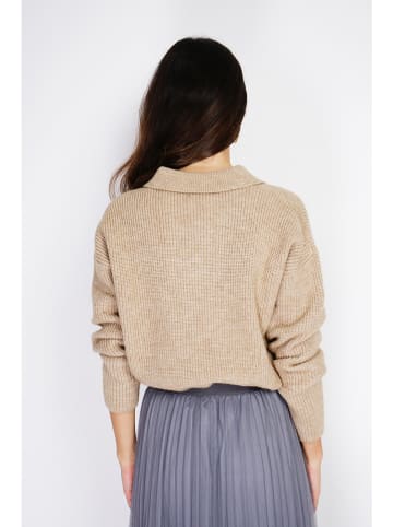 ASSUILI Kaschmir-Pullover in Beige