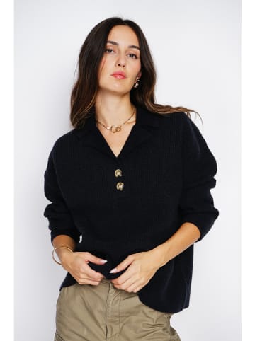 ASSUILI Kaschmir-Pullover in Schwarz