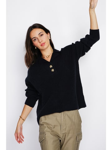 ASSUILI Kaschmir-Pullover in Schwarz