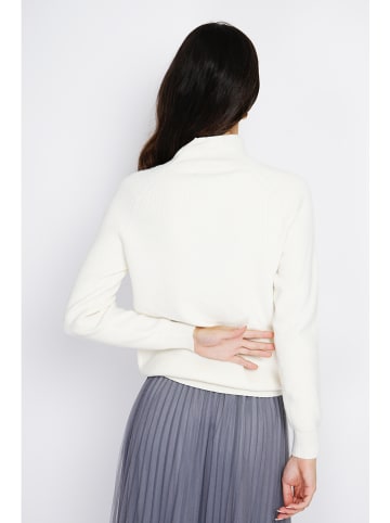 ASSUILI Kaschmir-Pullover in Weiß