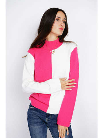 ASSUILI Trui roze/wit