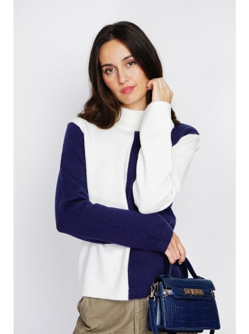 ASSUILI Trui donkerblauw/wit