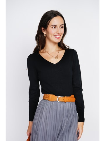 ASSUILI Kaschmir-Pullover in Schwarz