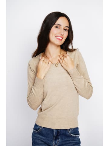 ASSUILI Kasjmieren trui beige