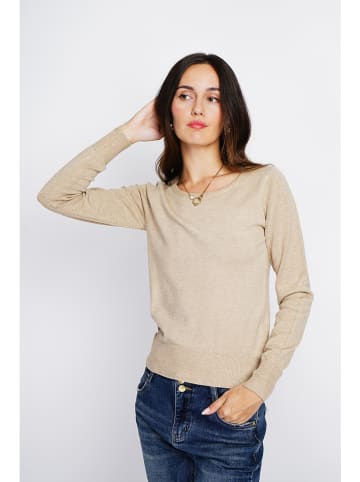 ASSUILI Kaschmir-Pullover in Beige