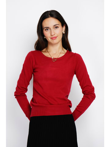 ASSUILI Kaschmir-Pullover in Rot