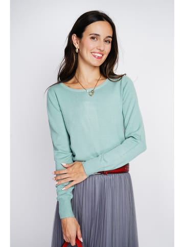 ASSUILI Kaschmir-Pullover in Türkis