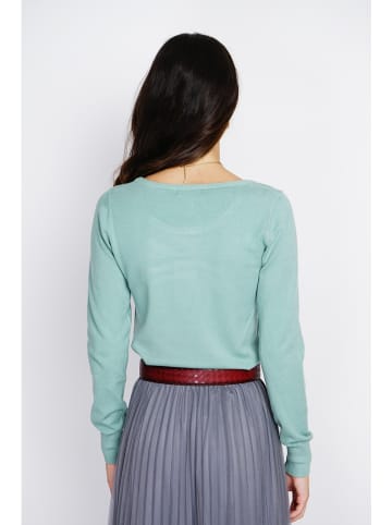 ASSUILI Kasjmieren trui turquoise