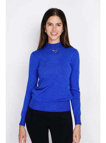 ASSUILI Kaschmir-Pullover in Blau