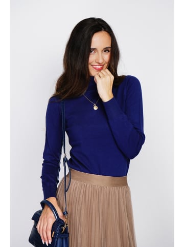 ASSUILI Kaschmir-Pullover in Dunkelblau