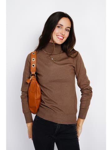 ASSUILI Kaschmir-Pullover in Braun
