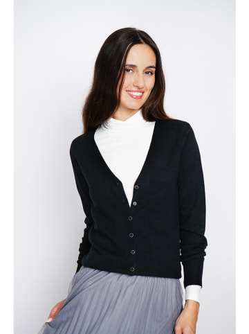 ASSUILI Kaschmir-Cardigan in Schwarz