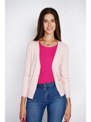 ASSUILI Kaschmir-Cardigan in Rosa