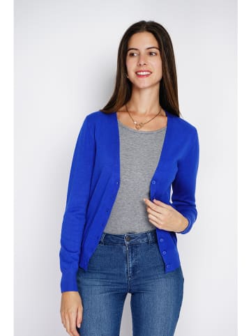 ASSUILI Kaschmir-Cardigan in Blau