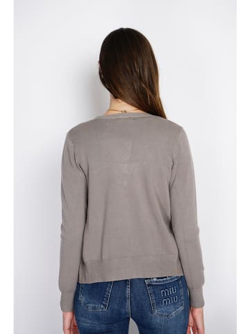 ASSUILI Kardigan w kolorze jasnobrązowym