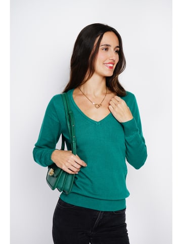 ASSUILI Pullover in Dunkelgrün