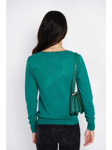 ASSUILI Pullover in Dunkelgrün