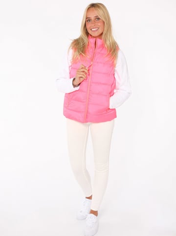 Zwillingsherz Steppweste "Moin" in Pink/ Orange