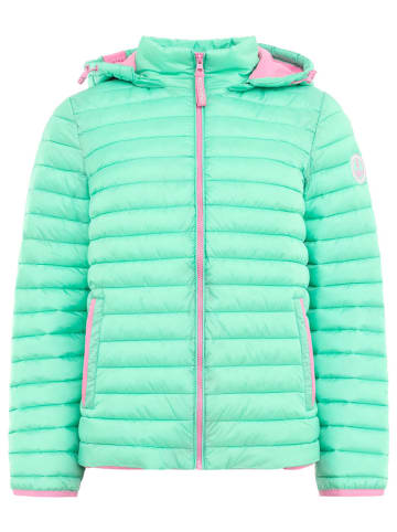 Zwillingsherz Steppjacke "Maritim Patch" in Mint/ Rosa