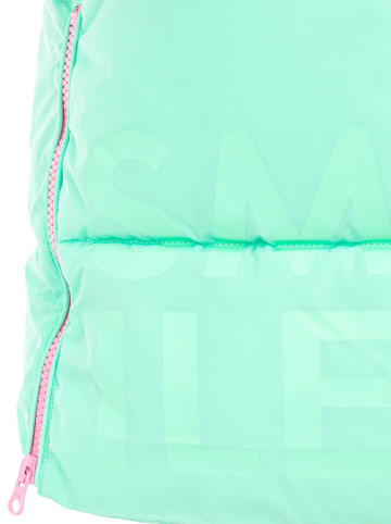 Zwillingsherz Steppmantel "Smile Everyday" in Mint/ Rosa