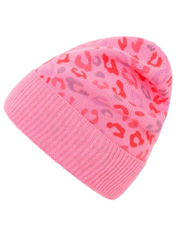 Zwillingsherz Kaschmir-Beanie in Pink