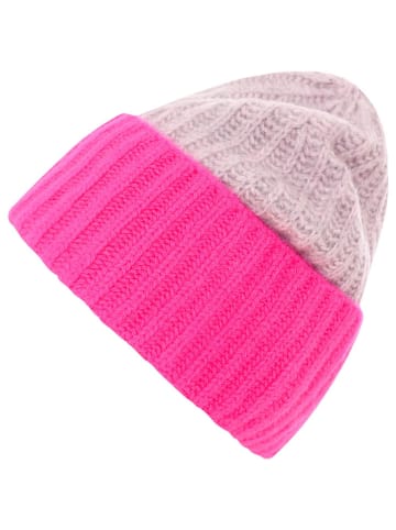 Zwillingsherz Kaschmir-Mütze in Pink/ Rosa