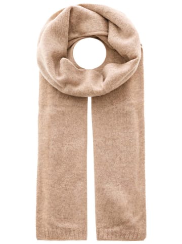 Zwillingsherz Kaschmir-Schal in Beige - (L)180 x (B)28 cm