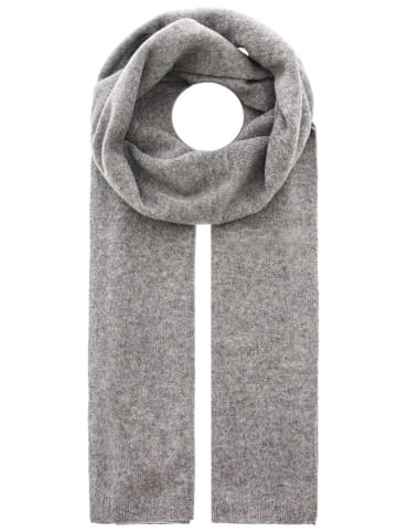Zwillingsherz Kaschmir-Schal in Grau - (L)180 x (B)28 cm