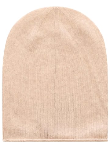 Zwillingsherz Kaszmirowa czapka beanie w kolorze beżowym