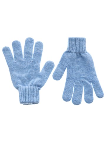 Zwillingsherz Kaschmir-Handschuhe in Hellblau