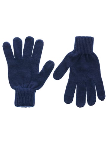 Zwillingsherz Kaschmir-Handschuhe in Dunkelblau