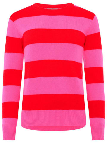 Zwillingsherz Kasjmieren trui roze/rood