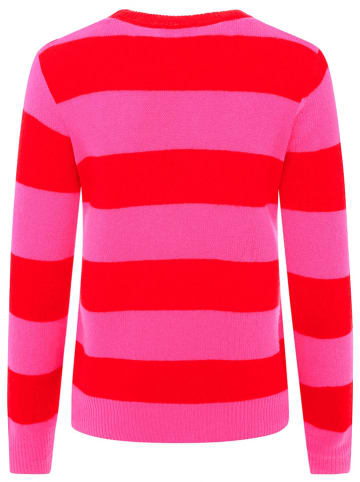 Zwillingsherz Kasjmieren trui roze/rood