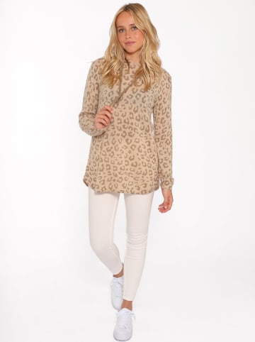 Zwillingsherz Kasjmieren trui "Leo" beige/lichtbruin