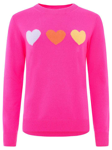Zwillingsherz Kaschmir-Pullover in Pink