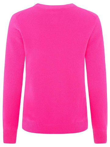 Zwillingsherz Kaschmir-Pullover in Pink
