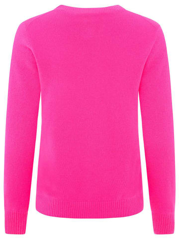 Zwillingsherz Kasjmieren trui "Herzen" roze