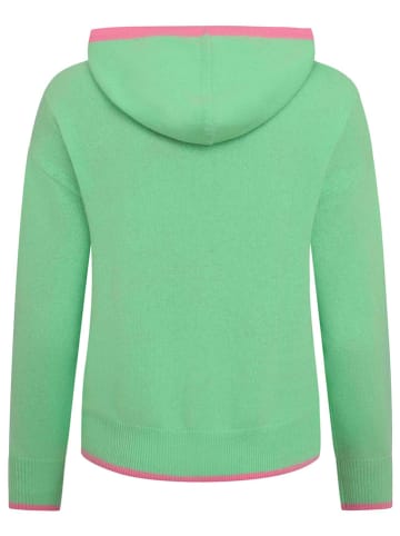 Zwillingsherz Kaschmir-Pullover in Grün
