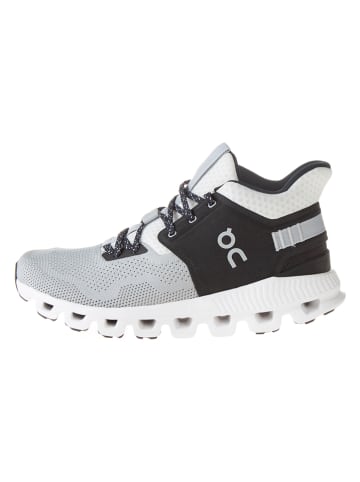 ON RUNNING Buty turystyczne "Cloud Hi Edge1" w kolorze biało-czarnym