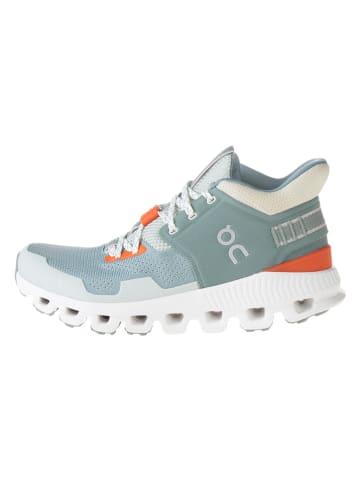 ON RUNNING Buty turystyczne "Cloud Hi Edge 1" w kolorze turkusowym